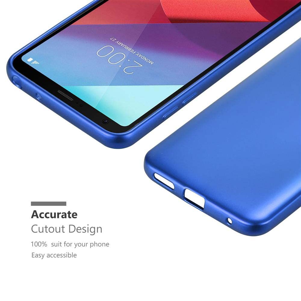 Cadorabo Custodia Sottile Per Nokia 2 (2017) - Cover Morbida In Silicone TPU Effetto Metallizzato, Azzurro - 4