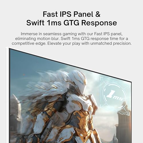 Image of Pixio Two PX278 Wave White 27 inch 180Hz Refresh Rate FHD 1440p Resolution Fast IPS Panel 1ms GTG Response Time Gaming Monitor and PS1D Wave White Dual Monitor Arm - Fits up to 32 inches and 19.8lbs