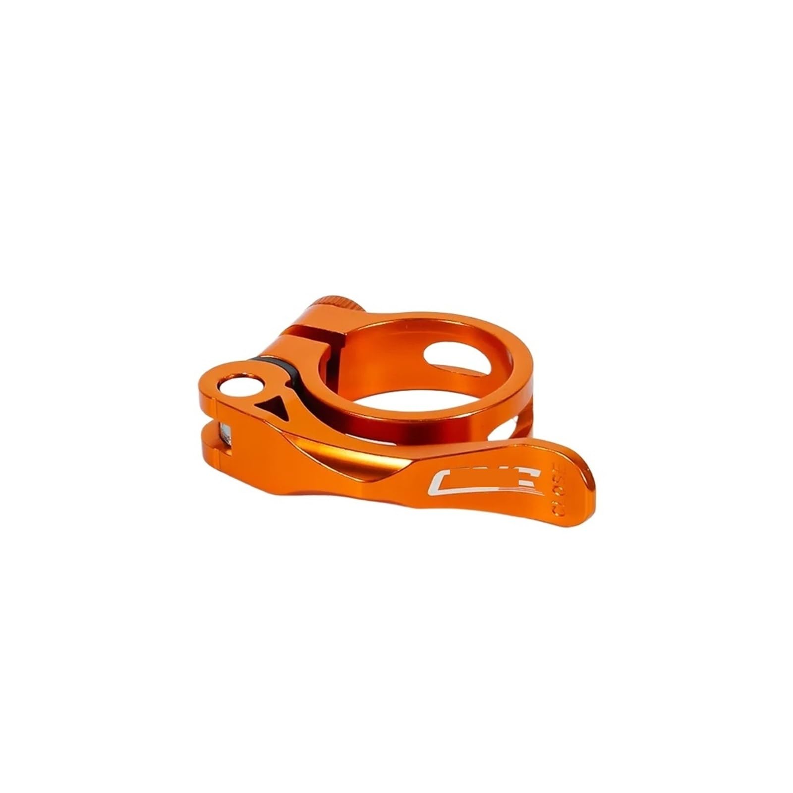 Afkfkr Orange Seat Post Clamp 31.8/34.9Mm Quick Release Road Bike Aluminum Ultralight Mtb Bicycle(,34.9Mm)
