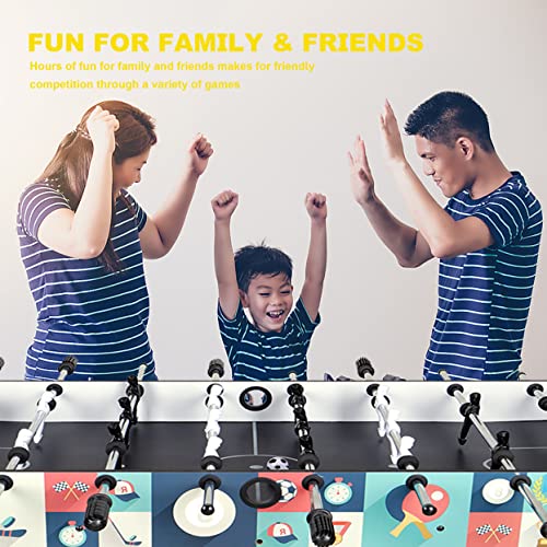 HLC Multigame Spieletisch Klappbar 4 in 1 Tischkicker Spieltisch Billardtisch Tischtennistisch Tischfußball Hockeytisch Geburtstag Weihnachten Party Geschenke 121.5x61x81.5CM – Bild 4