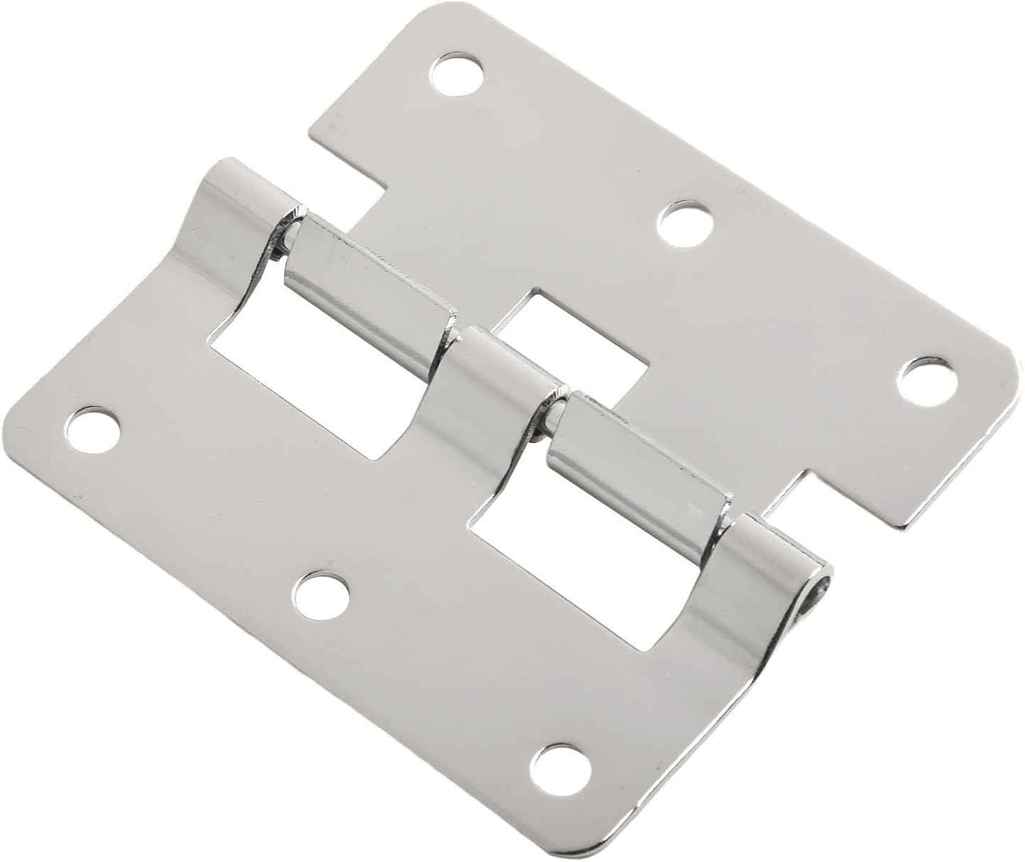 Detachable Hook Off Hinge for Instrument Cases, Iron Flight Case Accessory with 77x67mm Size, Silver Finish for Furniture Cabinets and Wooden Boxes