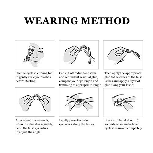 Ciglia finte 5D 25mm, ciglia finte naturali Ciglia...