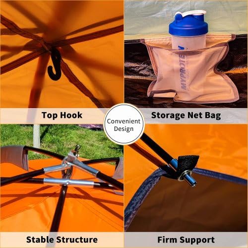 Carpa para camping 2-3 personas 78.7x78.7x53.1 pulgadas miniatura 4