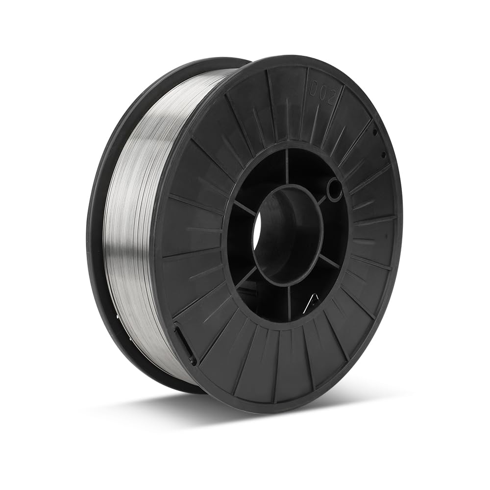 Hoteche Alambre de relleno de 5 kg de 0,8 mm, uso sin gas, flux-cored, caja de color