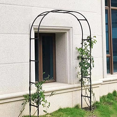 Pergola d'arc de jardin en métal pour roses grimpantes et grimpantes, résistante aux intempéries, facile à assembler. Dimensions : de 1,2 m à 3,5 m, parfait arc de mariage et décoration extérieure