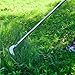 YEELOR Weeding Sickle, Steel Grass Sickle with Serrated Double-Edged Blade, Telescoping Grass Whip, Stand up Weeding Grass Sickle, Lightweight Sickle Garden Tool Long Handle for Garden, Yard