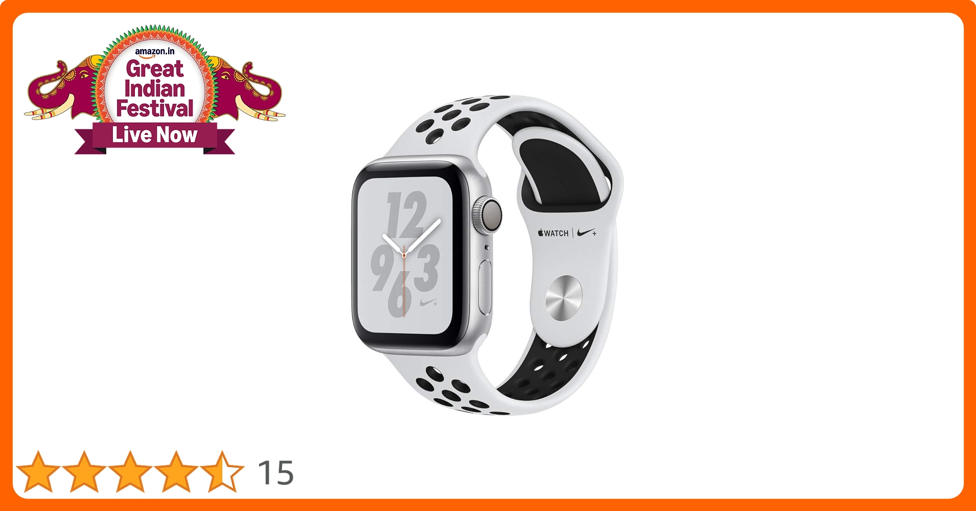 Apple - Apple Watch 4 Nike+ 40mm シルバー GPS Apple Watch Series 4 Nike+ 40mm - Get $250 off - AT&T