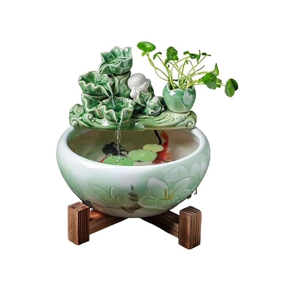 Water Feature Desktop Fountain Waterfall Decor, Can Be Placed in The Living Room, Other Places As Decoration