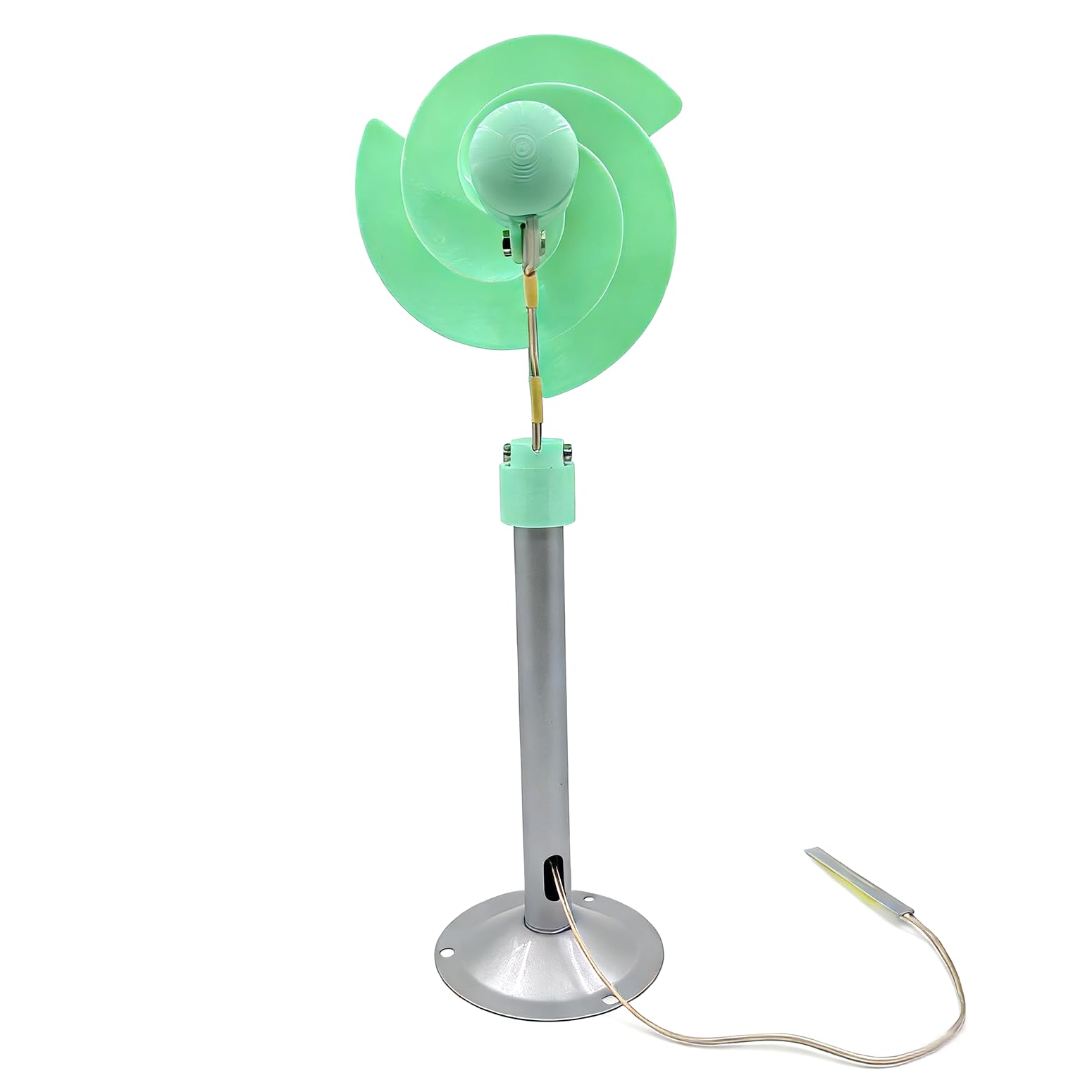 12V 10W Windturbine Generator Windgenerator Vertikale Windkraftanlage Mit LED Lampen, Spirale Windkraftanlage Windrad Windturbine Kleinwindanlage Für Den Unterricht, Beleuchtung,Grün