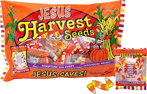 Scripture Candy, Jesus Harvest Seeds Candy Corn Bag, 15 Pieces