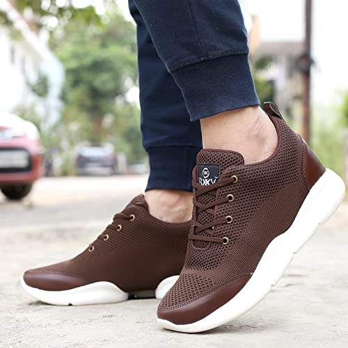 Image of Mens Global Rich's Men's 3 Inch Hidden Height Increasing Black,Blue,Brown,Grey Casual Sports Laceup Shoes with Eva Sole Casual Shoes