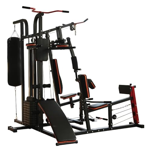 BodyTrain Advanced 3 Station Home Multi Gym With Punch Bag and 60kg Weight Stack - Image 6