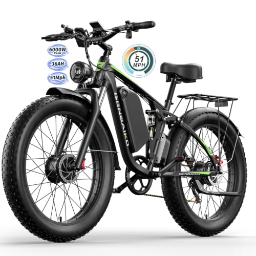 Electric Bike for Adults 51MPH Fast Dual Motor Ebike 36Ah 52V image 3