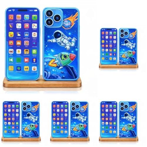 Image of Kids Phone - Rechargeable Toy for Kids with 24 Learning Modes | Talking Dummy Mobile for Boys & Girls Age 2-12 | Educational Mobile Phone Toy with, Music & Games Flash Card Phone (Pack of 5)