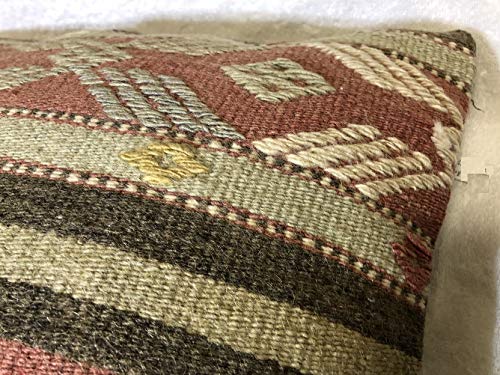 Amazon.co.jp: ウール 手織りキリム オールドキリム クッションカバー