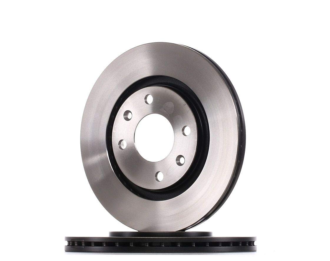 2x TRW Disco de freno Delantero Ø266mm Altura: 27,4mm Espesor: 20,5mm Corona de Agujeros - Ø: 108mm ventilado DF1220 Compatible con PEUGEOT 206 Fastback 2A/C 206 CC 2D Partner I Combispace 5, G