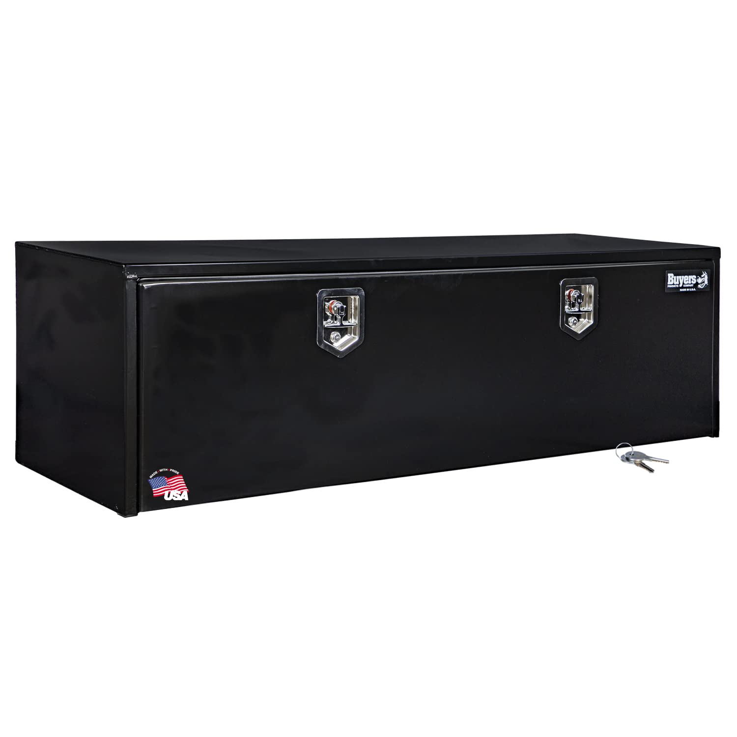 Buyers Products 1702317 Black Steel Underbody Truck Tool Box, 18x18x66 Inch