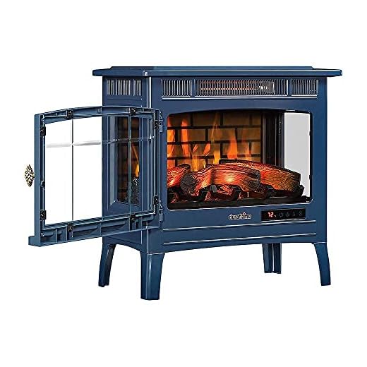 Duraflame 3D Infrared Electric Fireplace Stove with Remote Control, Navy - DFI-5010-07