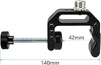 Vista 2 de CAMVATE Abrazadera C con rosca 5/8"-27 para micrófonos - 1189