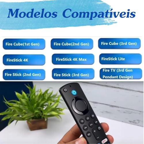 Controle Remoto Compativel Com Fire Stick com Comando De Voz Compatível com Amazon Fire Stick TODOS