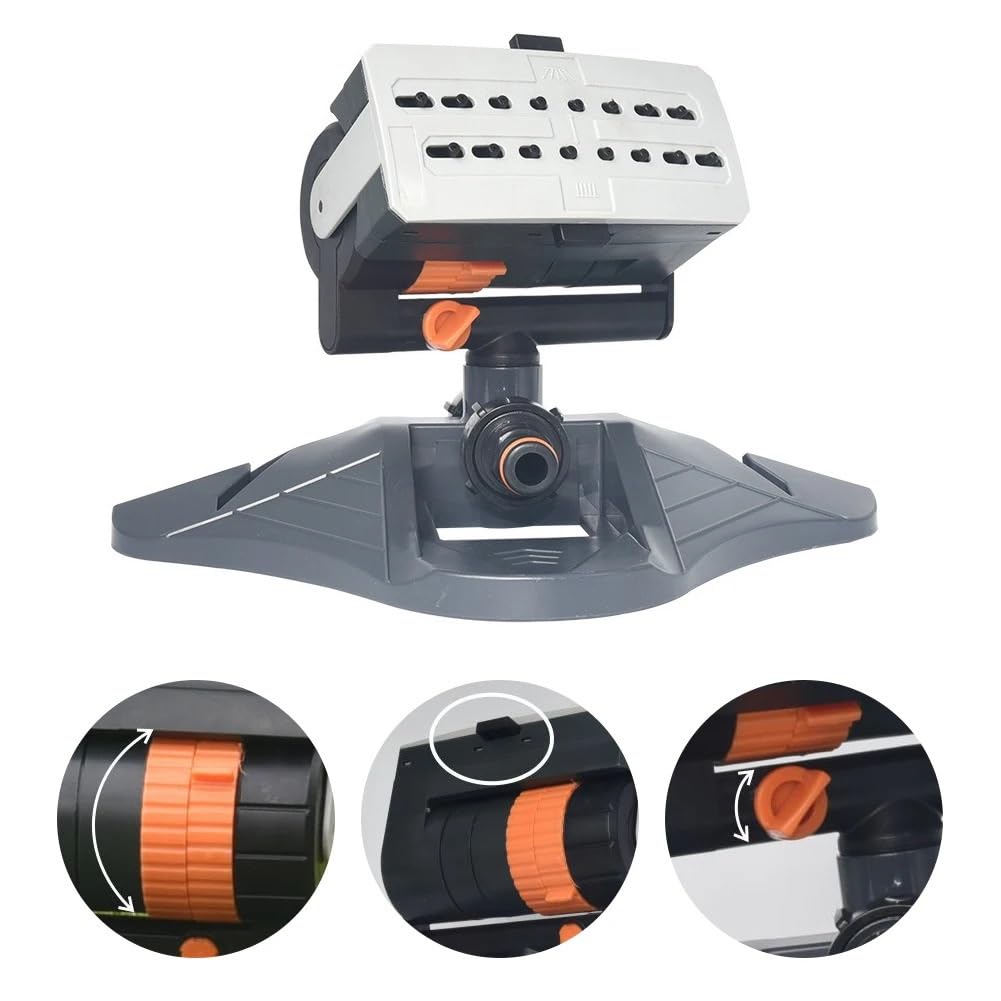 Irrigatore Da Giardino Con Rotazione Automatica Di 180° Regolabile for Grandi Aree per il giardino
