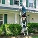 Aluminum Telescoping Ladder, Ohuhu Upgraded 12.5 FT ANSI Certified One-Button Retraction Extension Ladder Retractable Collapsible Ladders, Telescopic Compact Ladder for Home RV Loft Silver