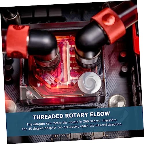 Veemoon 2piezas Adaptador Giratorio De Para Refrigeración Líquida Kit De Conector De Refrigeración Por Agua - imagen 9