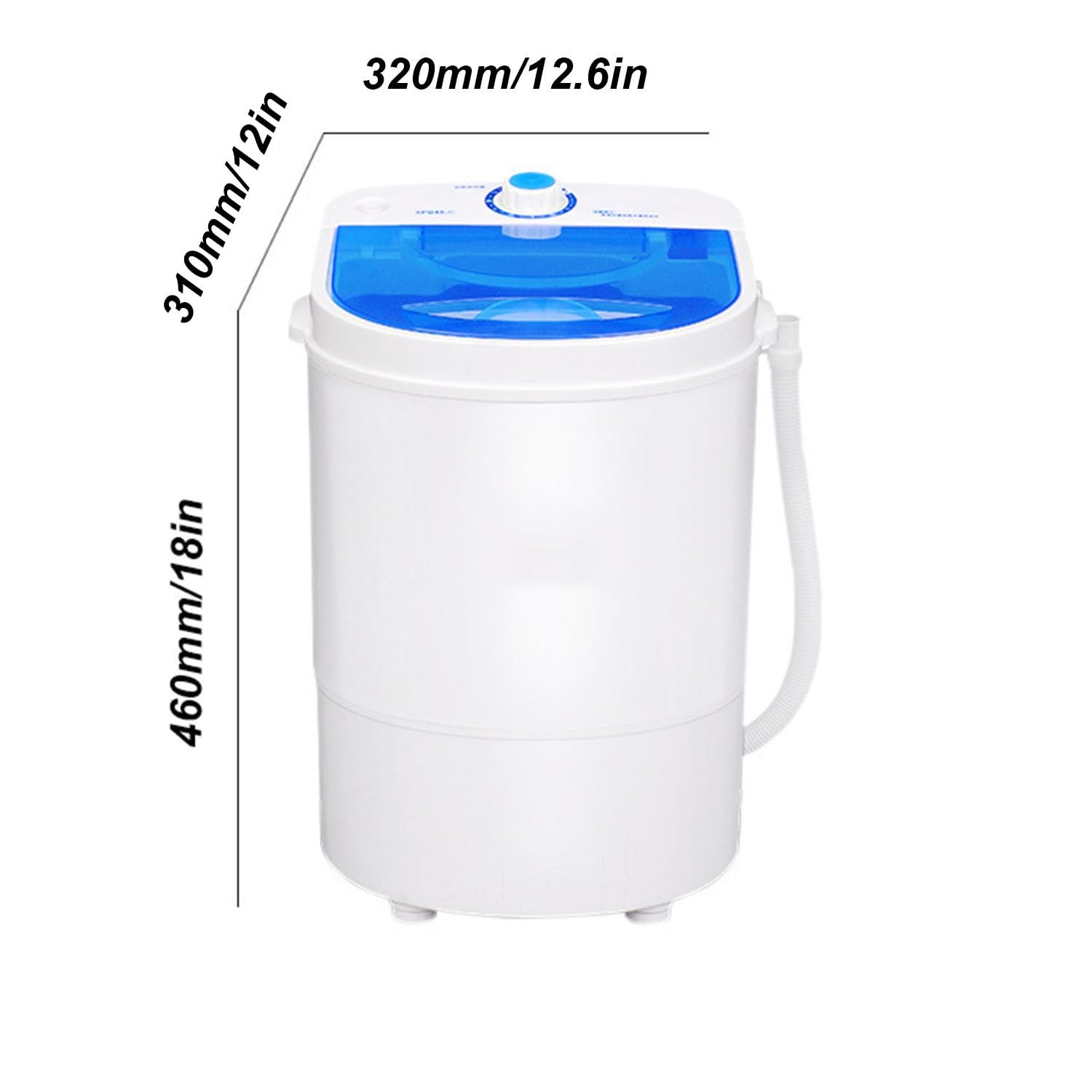 Lavatrice Portatile, Mini Lavatrice con centrifuga, Lavatrice da Viaggio, Washing Machine Lavatrice a Vasca Singola, Piccola Lavatrice per Biancheria Intima, Calzini, Asciugamani