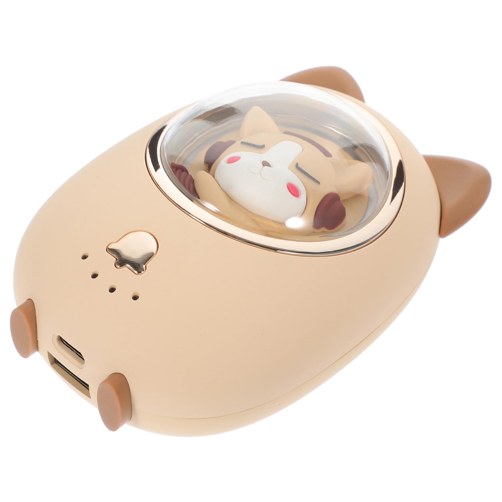 VICASKY Scaldamani Invernale Mini Portatile Ricarica USB Scaldamani Elettrico Luminoso Animali Cartoni Animati per Outdoor e Regali Donna