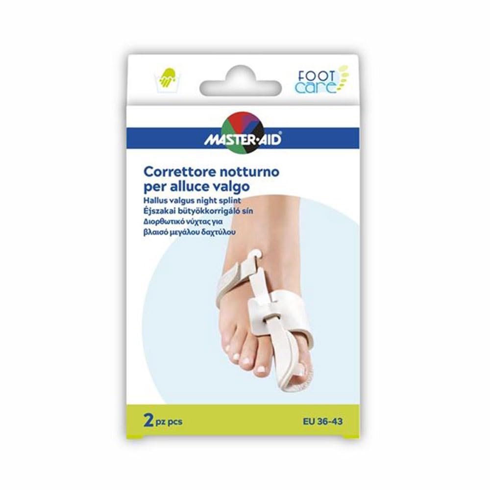 Master-Aid Foot Care - Correttore Notturno per Alluce Valgo, 2 correttori