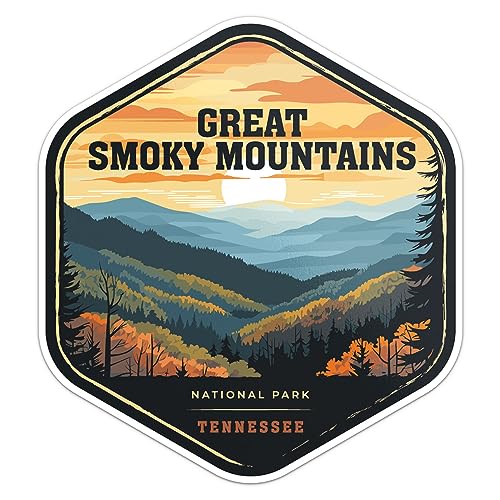 Great Smoky Mountains National Park Sticker - Waterproof Vinyl Decal for Car Bumper, Laptop, Water...