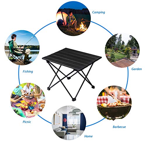 Portable-Camping-Table-Ultralight-Folding-Table-with-Aluminum-Table-Top-and-Carry-Bag-Easy-to-Carry-Ideal-for-Outdoor-Camping-Picnic-Cooking-Beach-Hiking-Fishing-40-X-34-X-32cm