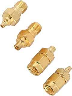 MMCX to SMA Adapter Plated Brass 50ohm Impedance for Radio Antenna, MMCX Male to SMA Male, MMCX Female to SMA Female, MMCX Male to SMA Female, MMCX Female to SMA Male