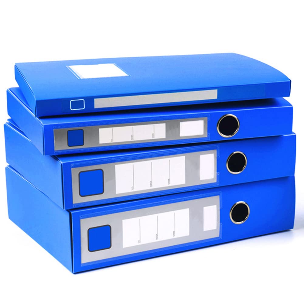 Confezione Da 5 Cartelle A4 Scatole Per Documenti Studente Carta Di Prova Cartella Plastica Scatola Portaoggetti Custodie Per Archivi Con Coperchio