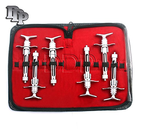 DDP New O.R Grade Set of 6 Piece ASPIRATING Syringe 1.8CC Dentist Dental Instruments HIGH Quality