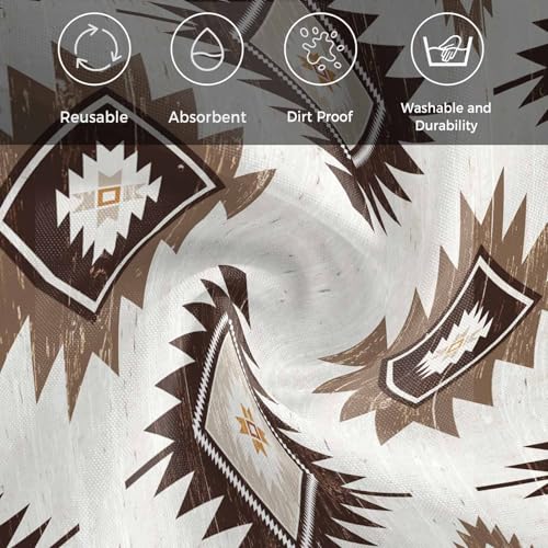 Servilletas de Tela Aztecas Brown Set de 6 20x20 in miniatura 6