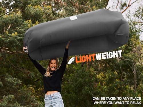 Image of WEKAPO Inflatable Couch Air Lounger Chair - Camping & Beach Accessories, Portable Blow up Sofa for Hiking, Lawn, Indoor /Outdoor Movies & Music Festivals. Lightweight and Easy to Set Up Air Hammock