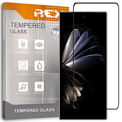 REY 2X Protector de Pantalla Curvo 3D para XIAOMI Mix Fold 2, Negro, Protección Completa, 3D / 4D /...