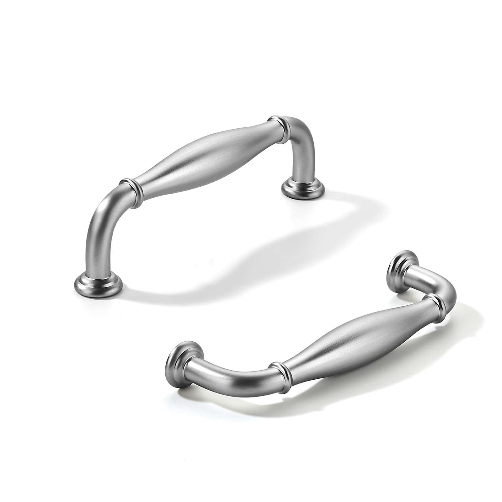 KHTUMEWARE 10 Pack 3-1/2inch(89mm) hole center Vibrant Cabinet Pulls Solid Heavy-Duty Tradition Handles Hardware for Bathroom Dressers pull cabinets wardrobes Closet Doors image