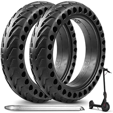 Yungeln 2x Solid Tires Front/Rear Wheel 8.5 inches Scooter Wheel's Replacement Tire compatible for Xiaomi 1S / M365 / Pro 1S GOTRAX GXL Electric Scooter Cover