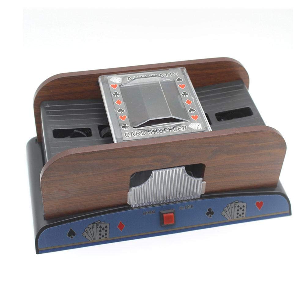 Card Shuffler Electronic Mixing Machine to Shuffle Playing Cards Battery Operated Mixer for Poker Rummy