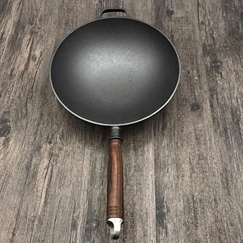 Wok tradicional chino de 32cm en hierro fundido miniatura 6