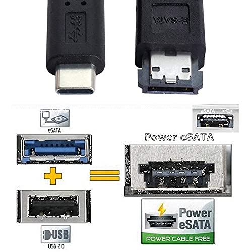 Cable Esata a USB C para Laptop PC miniatura 6