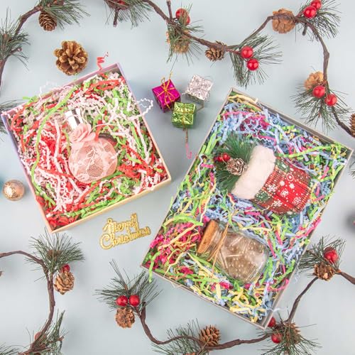 Image of Caleihd Crinkle Cut Paper Shred Filler Gift Cushion Streamer 4 Mix Color
