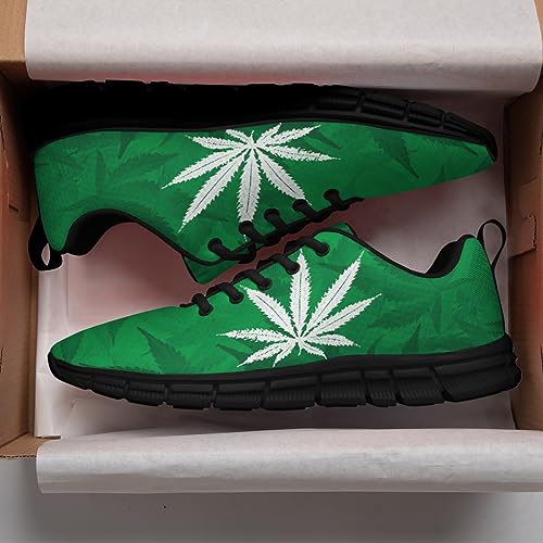 Weed Print Shoes Womens Mens Ultra Lightweight Walking Tennis Sneakers Gifts for Marijuana Lover3