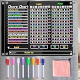 Acrylic Magnetic Chore Chart for Kids Multiple Kids，15