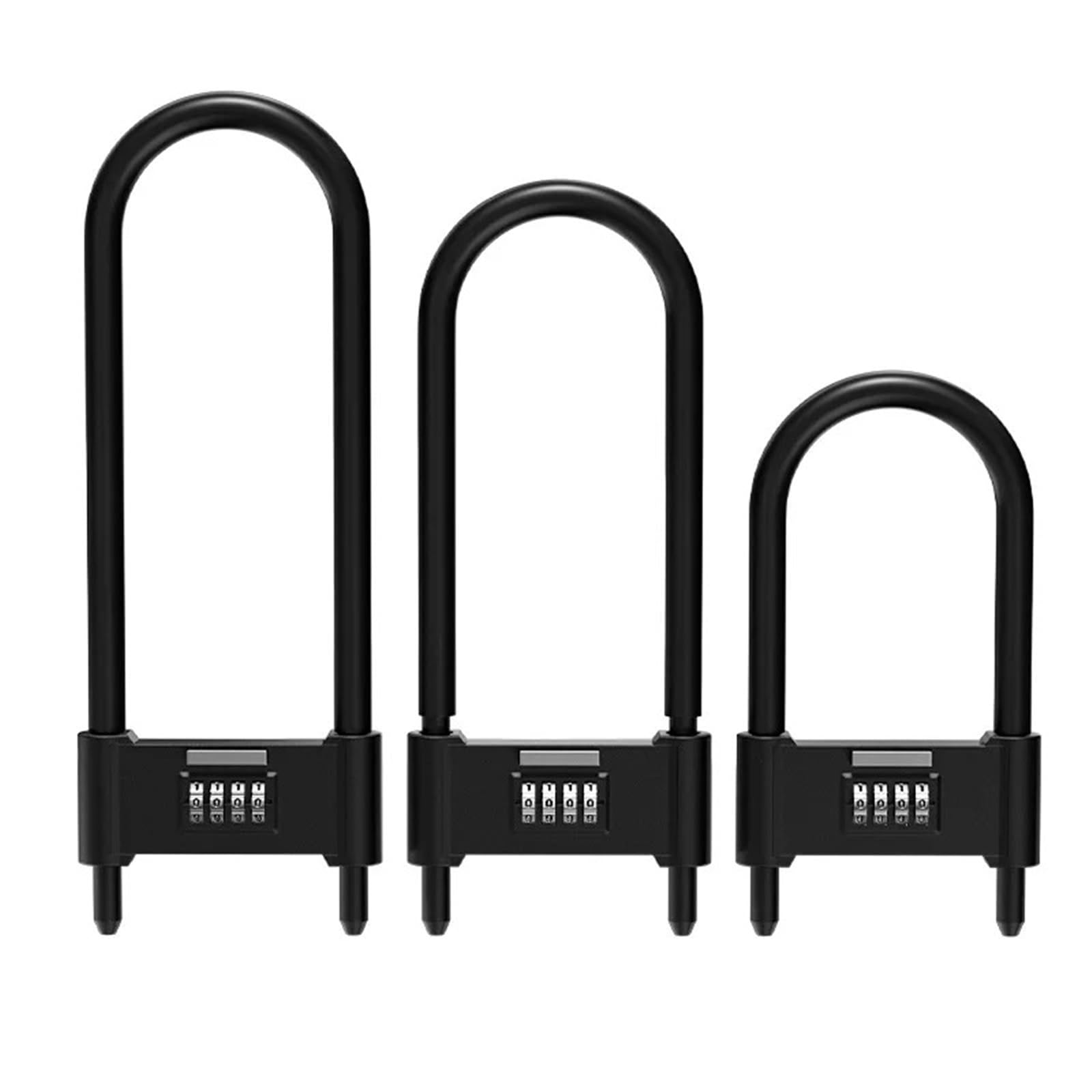 Bghyjkol 350 Black Padlock U-Shaped Anti-Theft Glass Door Lock