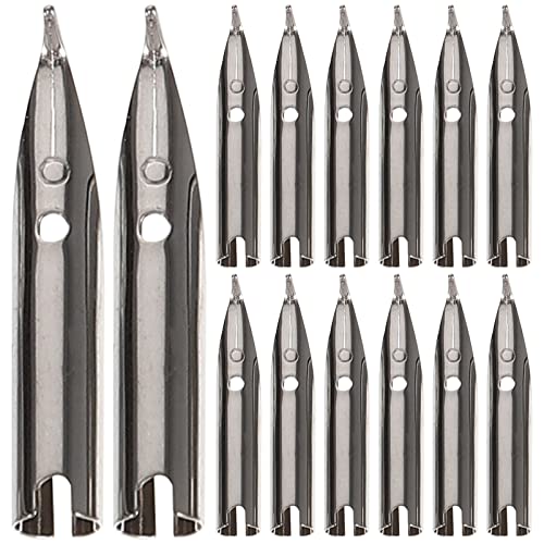 BCOATH 20Pcs Replacement Pen Nibs for Students Fountain Pen Tips for Smooth Writing Nibs for Calligraphy and Art Supplies