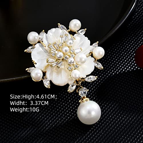 Image of SYWDUDUCLT Fashion Elegant Brooches for Women Brooch, Suitable For Party And Daily Wear On Many Occasions