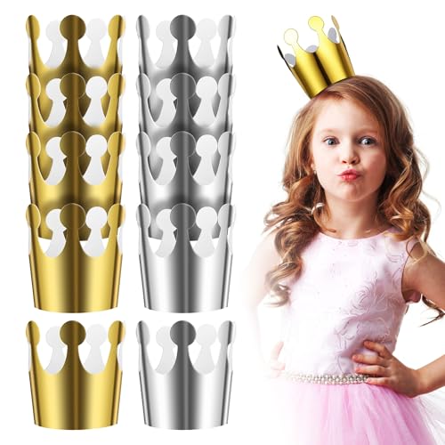 La Mejor Selección de Gorros para fiesta al mejor precio. 47 Beavorty 20 Piezas Sombreros de Cumpleaños para Niños: Coronitas de Papel Doradas y Plateadas - para Fiestas de Cumpleaños, Celebraciones Infantiles y Eventos Especiales - para...